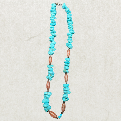 turquoise sterling silver vintage necklace