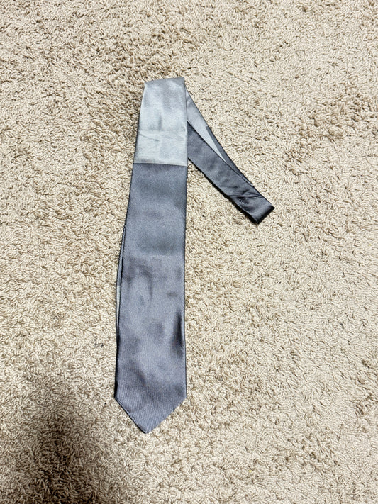Vintage Pal Zileri Gruppo Forall 100% Silk Tie Gray Silver Striped BNWT Made in Italy 57” x 4”