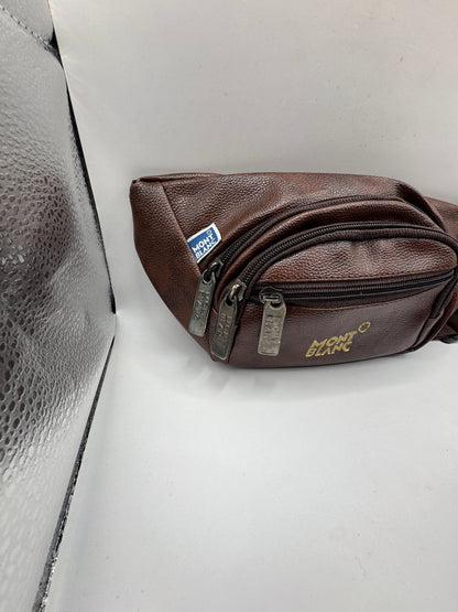 Mont Blanc Brown Leather Belt Bag – Excellent Condition