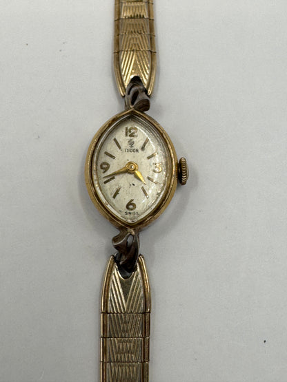 Vintage Tudor Mechanical Women’s Watch – Gold-Tone, Not Working
