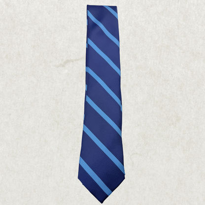 Vintage Tommy Hilfiger Tie – 100% Polyester, Classic Blue Stripe