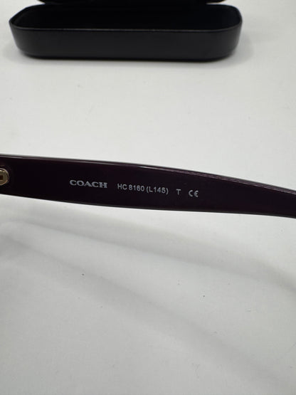Coach HC 8160 L145 Sunglasses Frame – Prescription Lenses Installed, Tortoise Pink