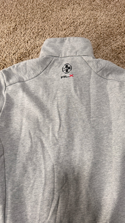 RLX Ralph Lauren Quarter-Zip Pullover – Size S, Grey, Zip Pocket