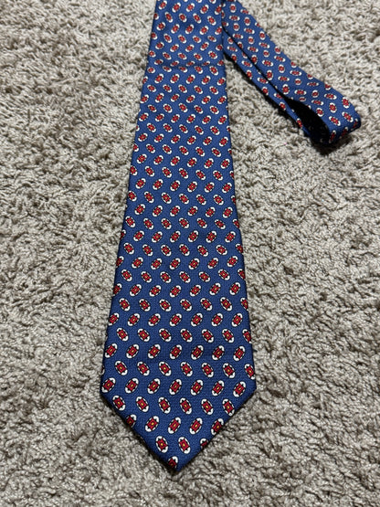 Vintage Polo University by Ralph Lauren 100% Silk Tie – Rare Hand Finished Designer Necktie 55” x 4”