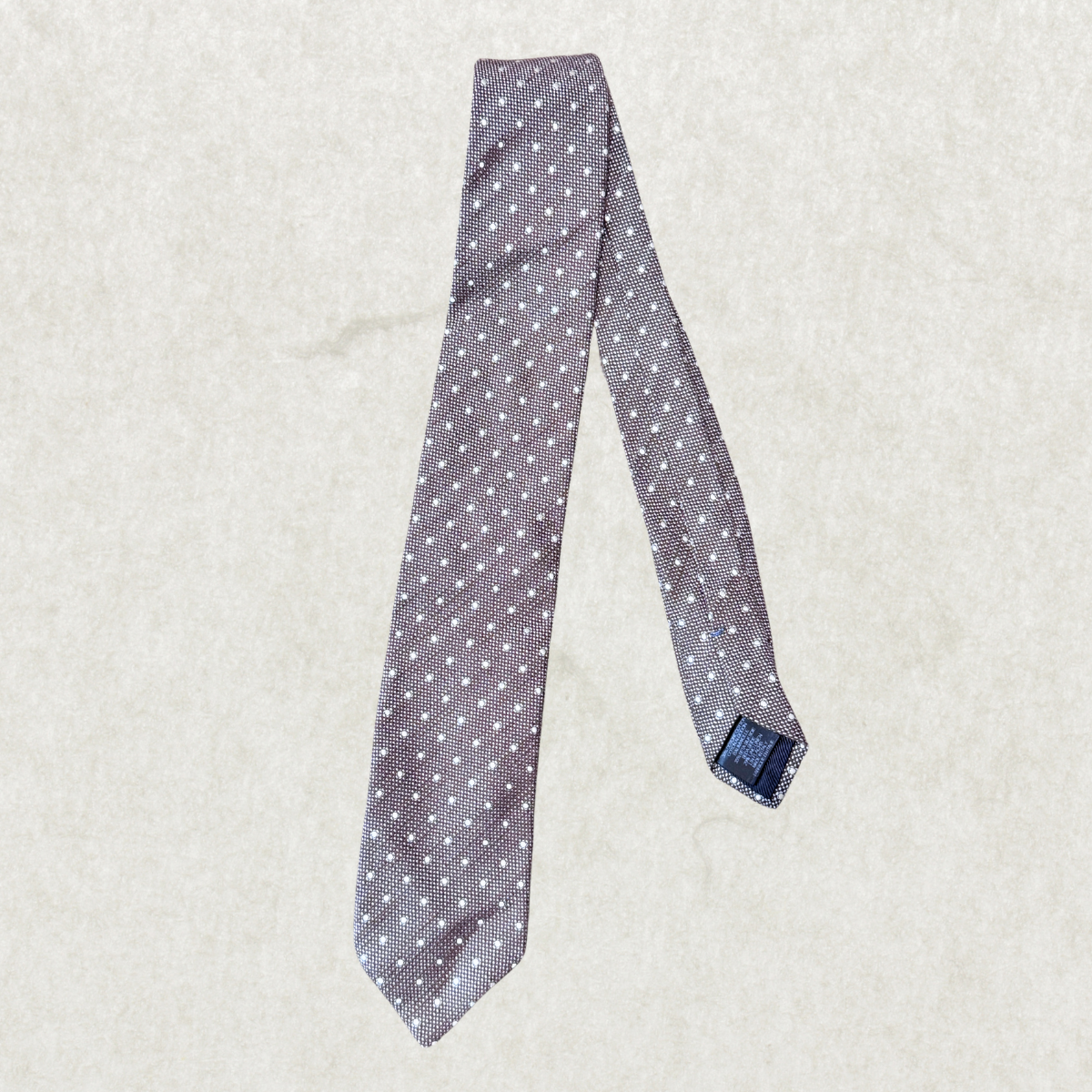 Ermenegildo Zegna Silk Polka Dot Tie, 59” x 3” – Excellent Condition