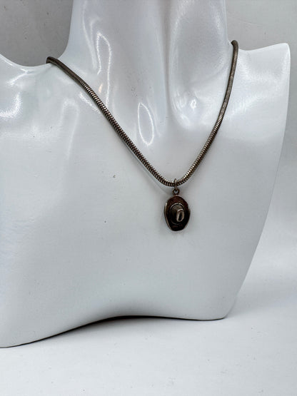 Vintage Heavy Sterling Silver Hat Pendant Necklace – Excellent Condition