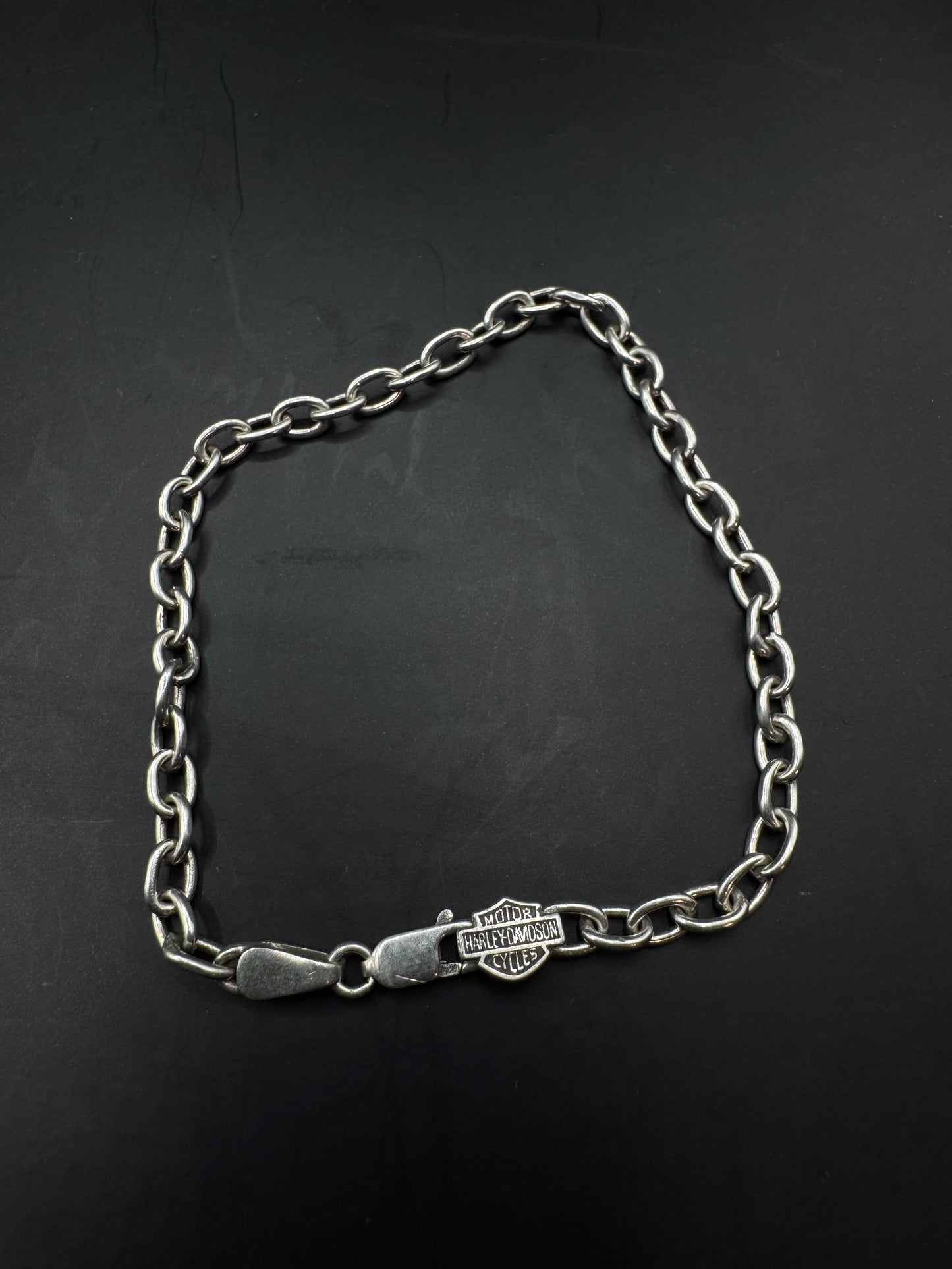 Harley Davidson Sterling Silver Chain Bracelet – 8”