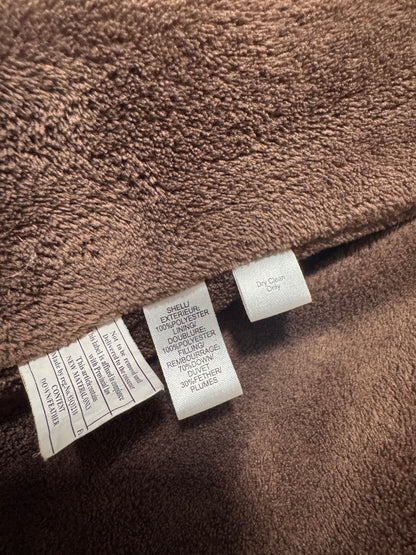 Vintage Pronto Uomo Men’s Puffer Vest – Size S, Navy, Fleece Lined, Snap Pockets