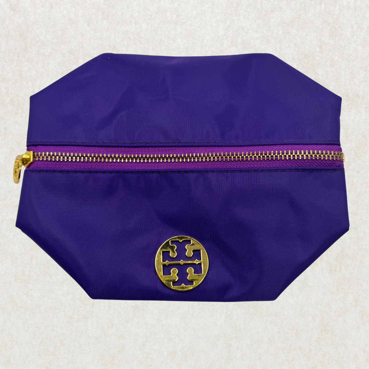 Tory Burch Cosmetics Bag – Purple Nylon, Brand New
