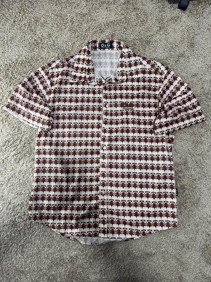 Rare Vintage D&G (Dolce & Gabbana) Men’s Shirt – Skull Print, Size M-L