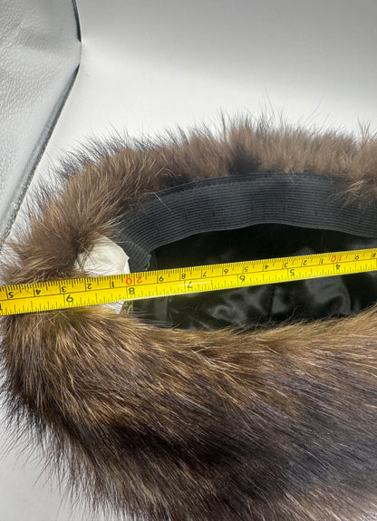 Vintage 1960s Raccoon Fur Hat – Crowncap Winnipeg, Made in Canada, 100% Raccoon