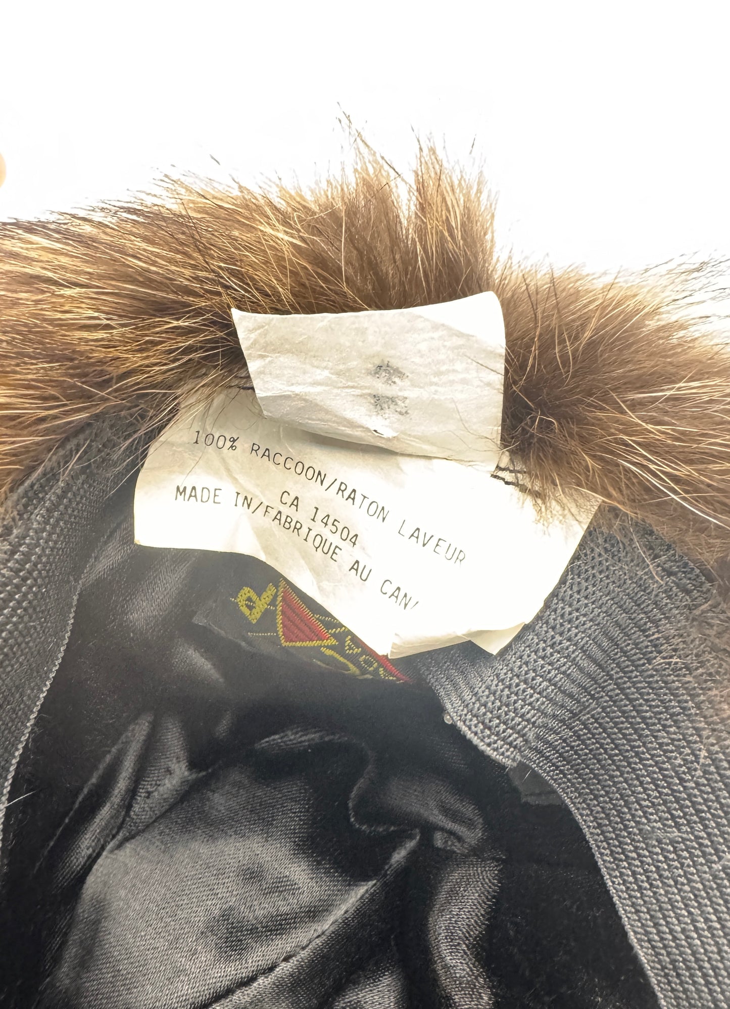 Vintage 1960s Raccoon Fur Hat – Crowncap Winnipeg, Made in Canada, 100% Raccoon