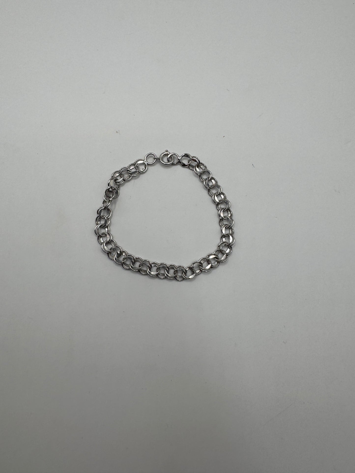 Vintage Sterling Silver Bracelet – Classic Chunky Link Design