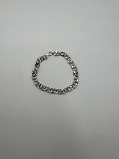 Vintage Sterling Silver Bracelet – Classic Chunky Link Design