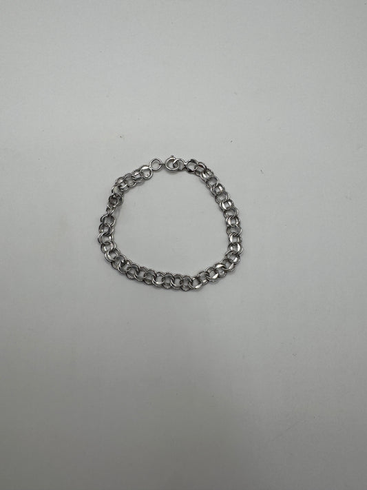 Vintage Sterling Silver Bracelet – Classic Chunky Link Design