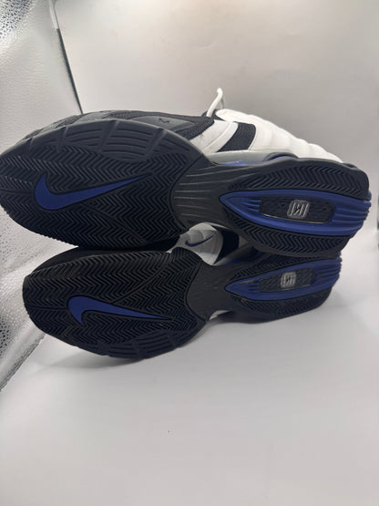 Vintage 2005 Nike Shox Lethal TB – Size 11, White/Black/Blue, Retro Basketball Sneakers