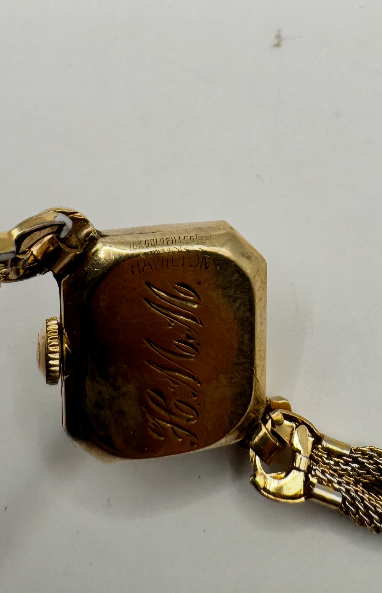 Vintage Hamilton 10K Gold Filled Ladies Watch – Working Retro Bracelet Timepiece