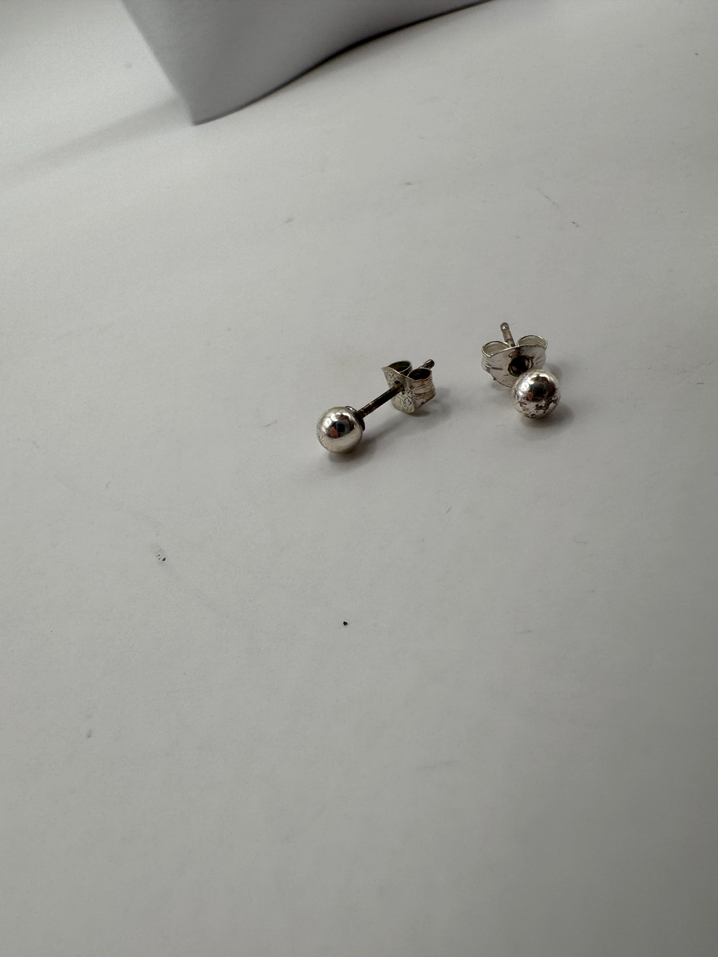 Sterling Silver 925 Ball Stud Earrings – Classic Minimalist Design