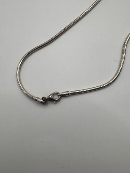 Sterling Silver Rhodochrosite Pendant Necklace – Natural Banded Pink Stone, 925