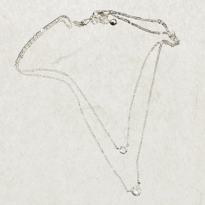 Silver 925 Double Layer Necklace