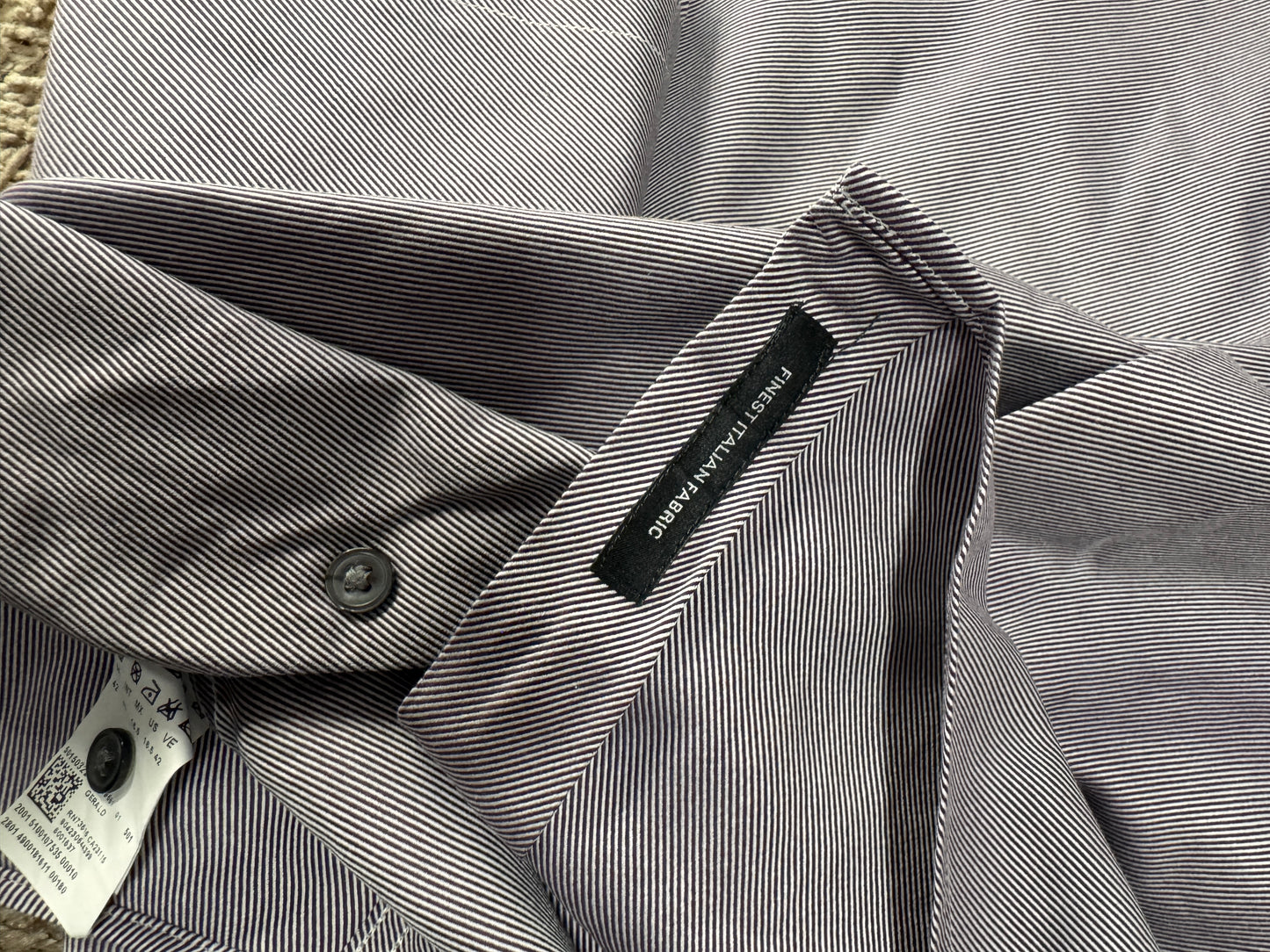 Boss Hugo Boss Men’s Dress Shirt – Size 42 (16 1/2), Regular Fit, Made in Italy