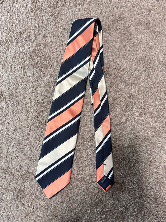 Burberry London 100% Silk Striped Tie, 58” x 4” – Excellent Condition