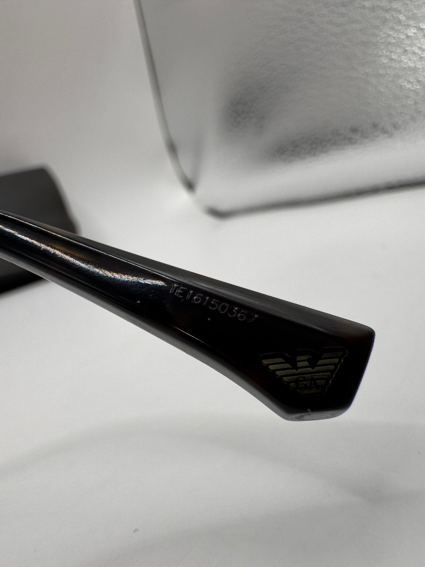 Vintage Giorgio Armani Glasses – Tortoiseshell Frames, Used, Good Condition (Frame Only, Prescription Lenses Installed)