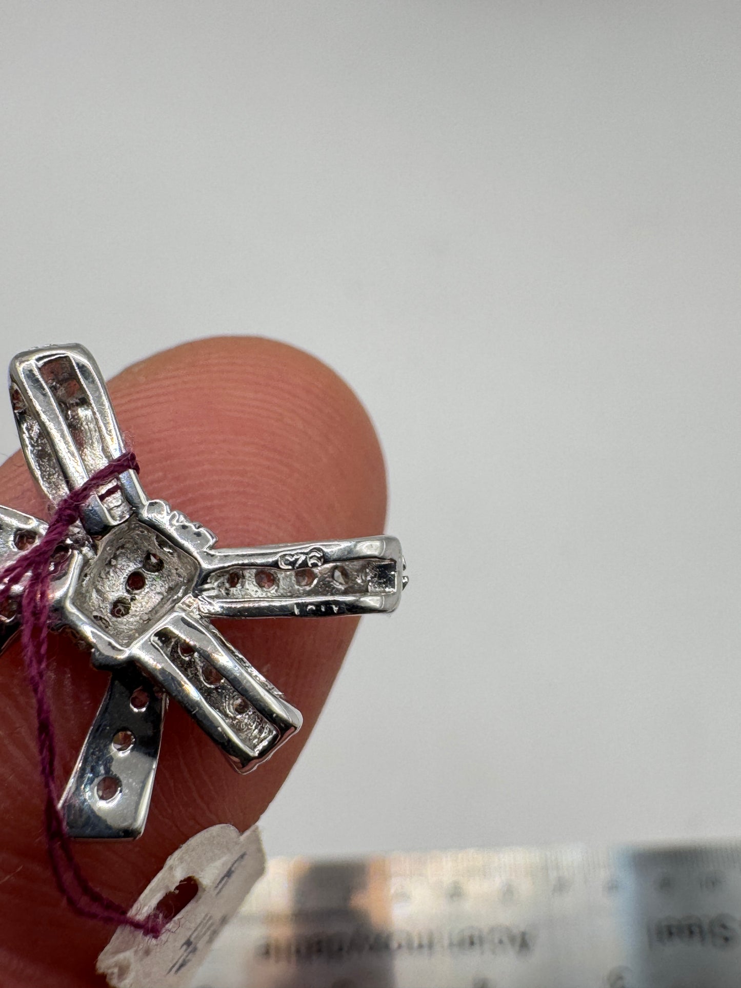 Vintage Sterling Silver Bow Pendant – Brand New