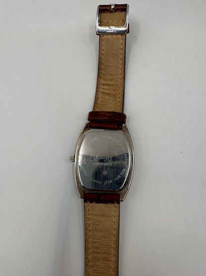 Vintage Luger Swiss Men’s Watch – Classic Design, Brown Leather Strap