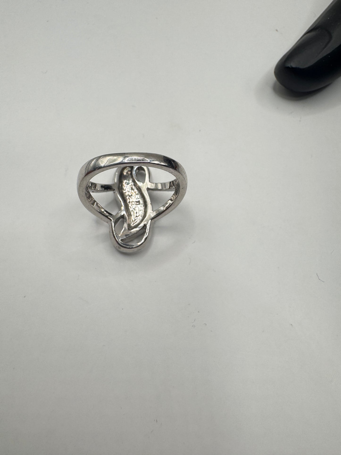 Aurora Sterling Silver Opal Statement Ring – Size 7