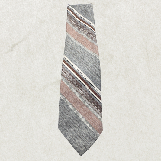 Vintage Christian Dior Striped Tie – 56” x 3” (Polyester)