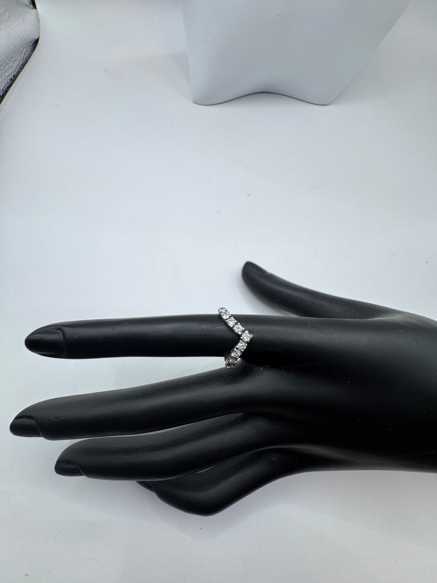 Vintage Sterling Silver Earrings with Zirconium – Excellent Condition