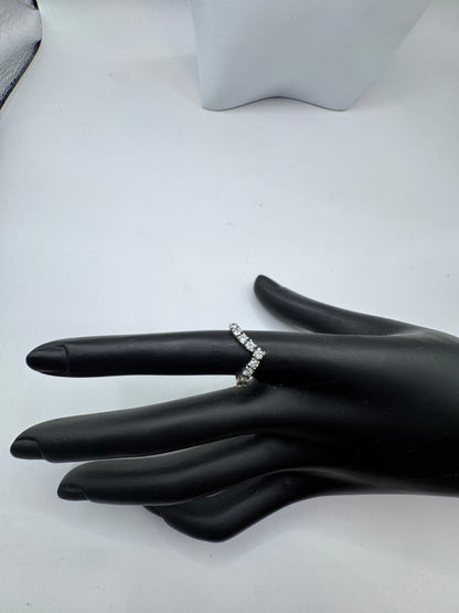 Vintage Sterling Silver Earrings with Zirconium – Excellent Condition