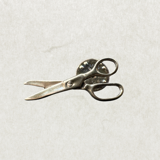 Vintage Sterling Silver Scissors Pin – 1 1/4”