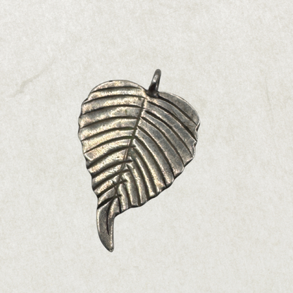 Vintage Sterling Silver Leaf Pendant