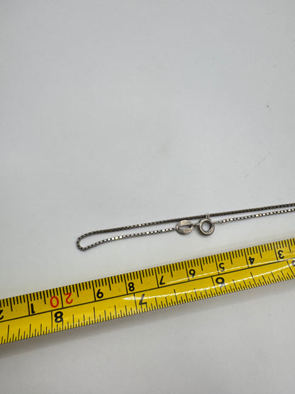 Vintage Sterling Silver Pendant Necklace – 15” Chain, Oval Cameo-Style Medallion