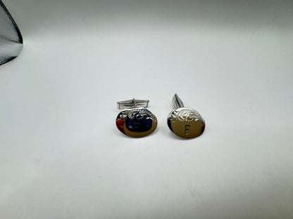 Vintage Mid-Century Sterling Silver Cufflinks – Excellent Condition