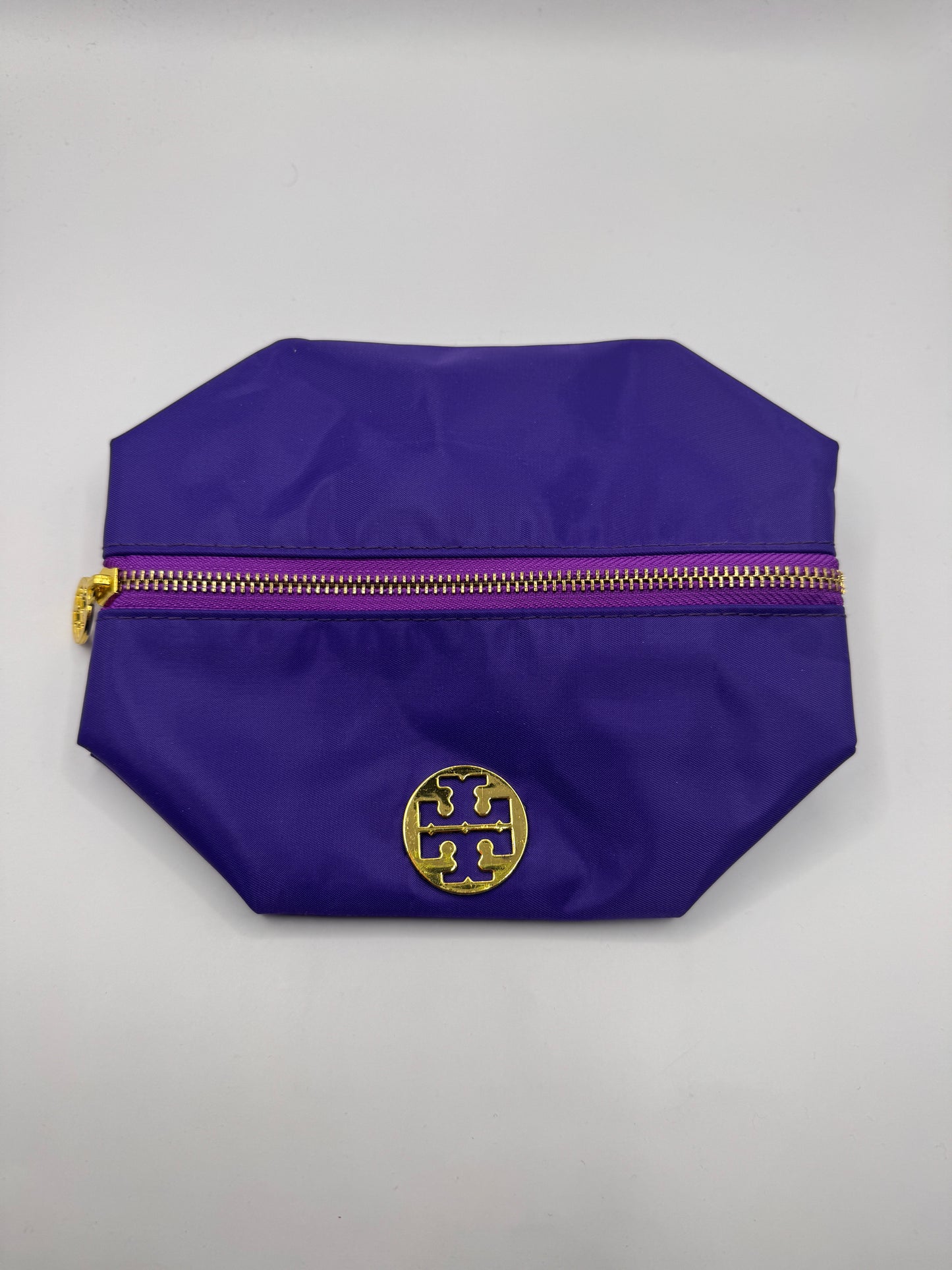 Tory Burch Cosmetics Bag – Purple Nylon, Brand New