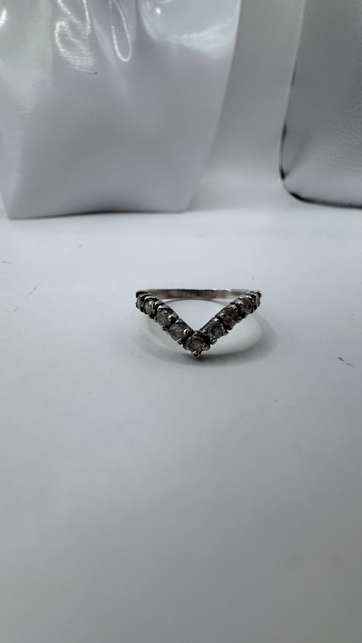 Vintage Sterling Silver Earrings with Zirconium – Excellent Condition