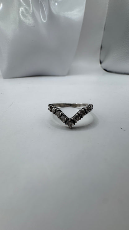 Vintage Sterling Silver Earrings with Zirconium – Excellent Condition