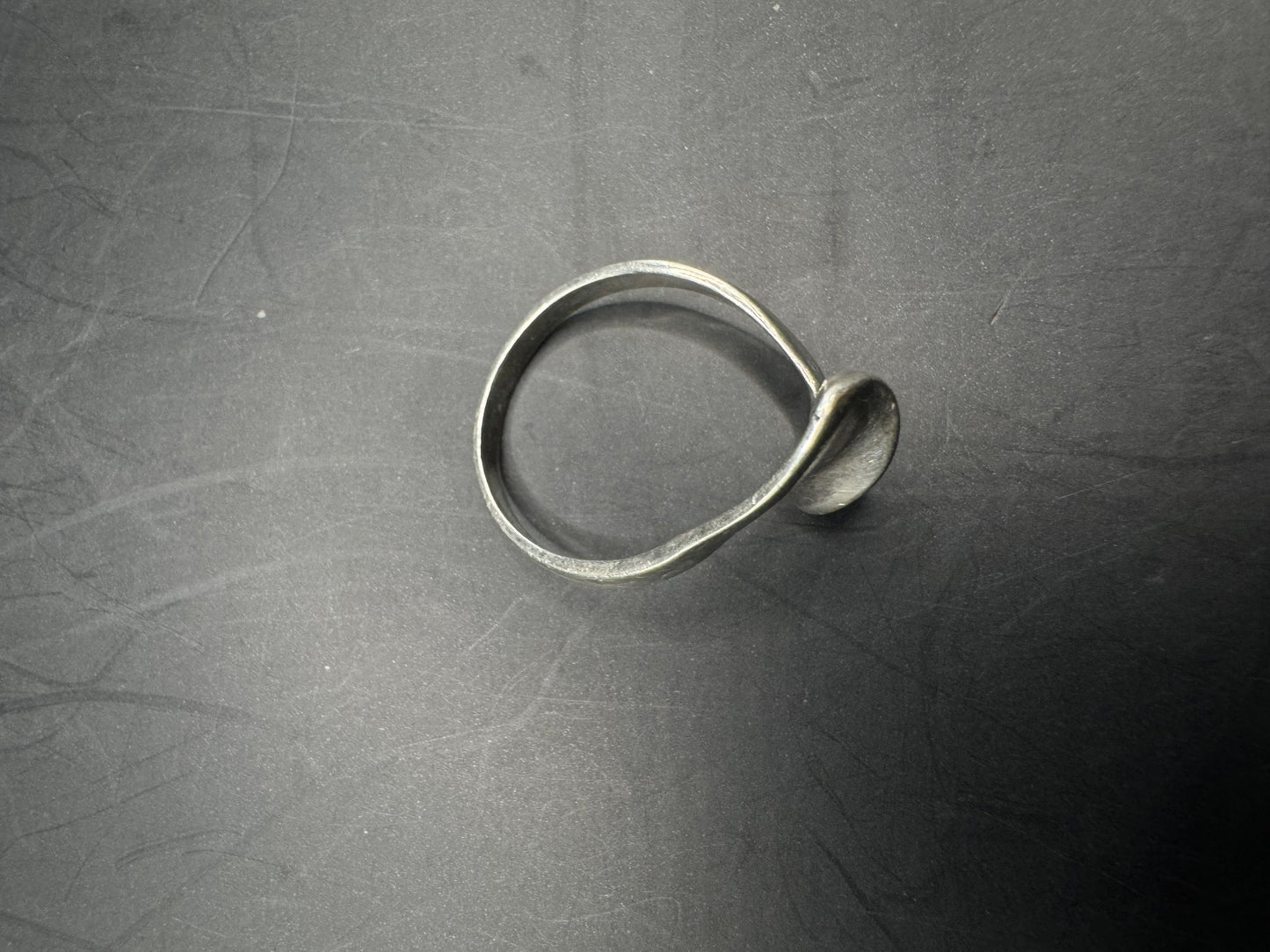 Sterling Silver 925 Wave Ring – Size 7.5