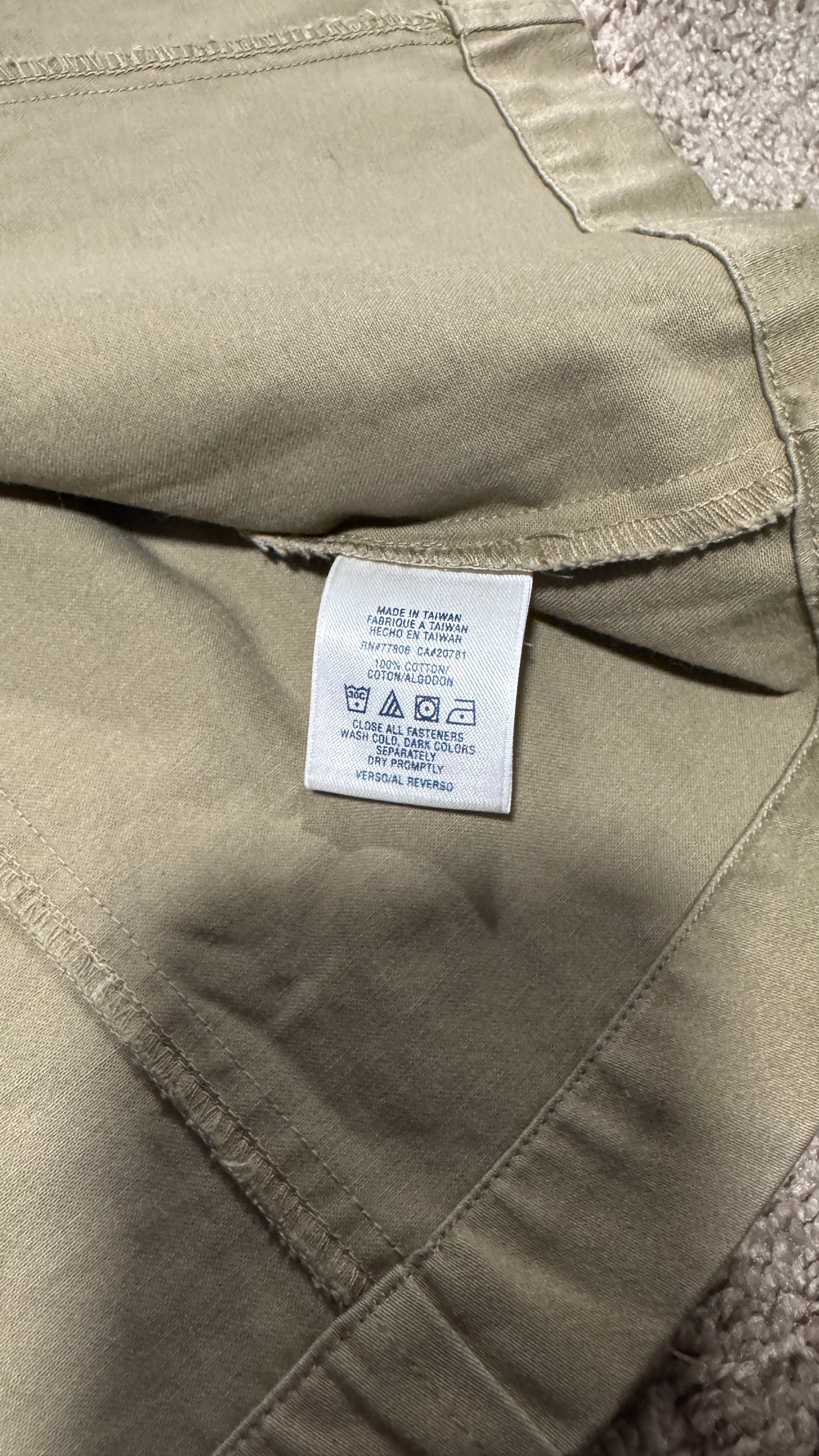 Vintage Tommy Hilfiger Women’s Military Coat – Size M, Khaki, Utility Pocket Trench Style