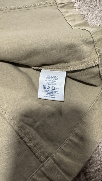 Vintage Tommy Hilfiger Women’s Military Coat – Size M, Khaki, Utility Pocket Trench Style