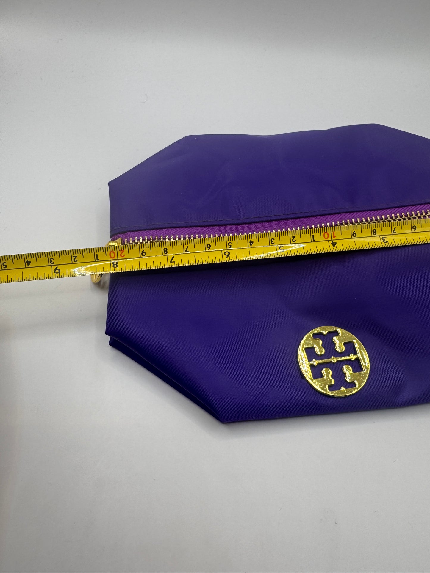 Tory Burch Cosmetics Bag – Purple Nylon, Brand New
