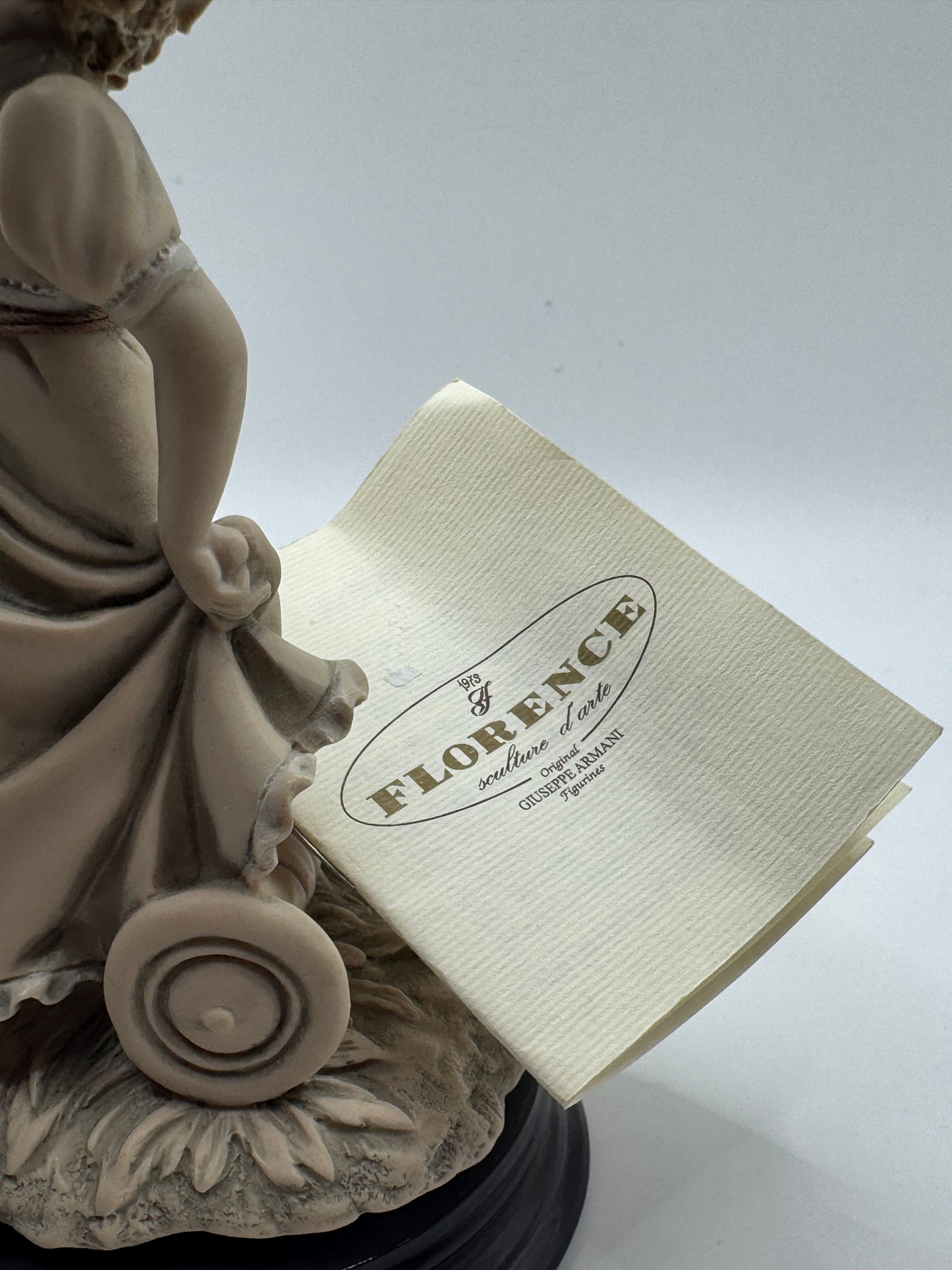 Vintage Giuseppe Armani Florence “Girl with Tricycle” Figurine 1993 Capodimonte – 6” – Excellent Condition