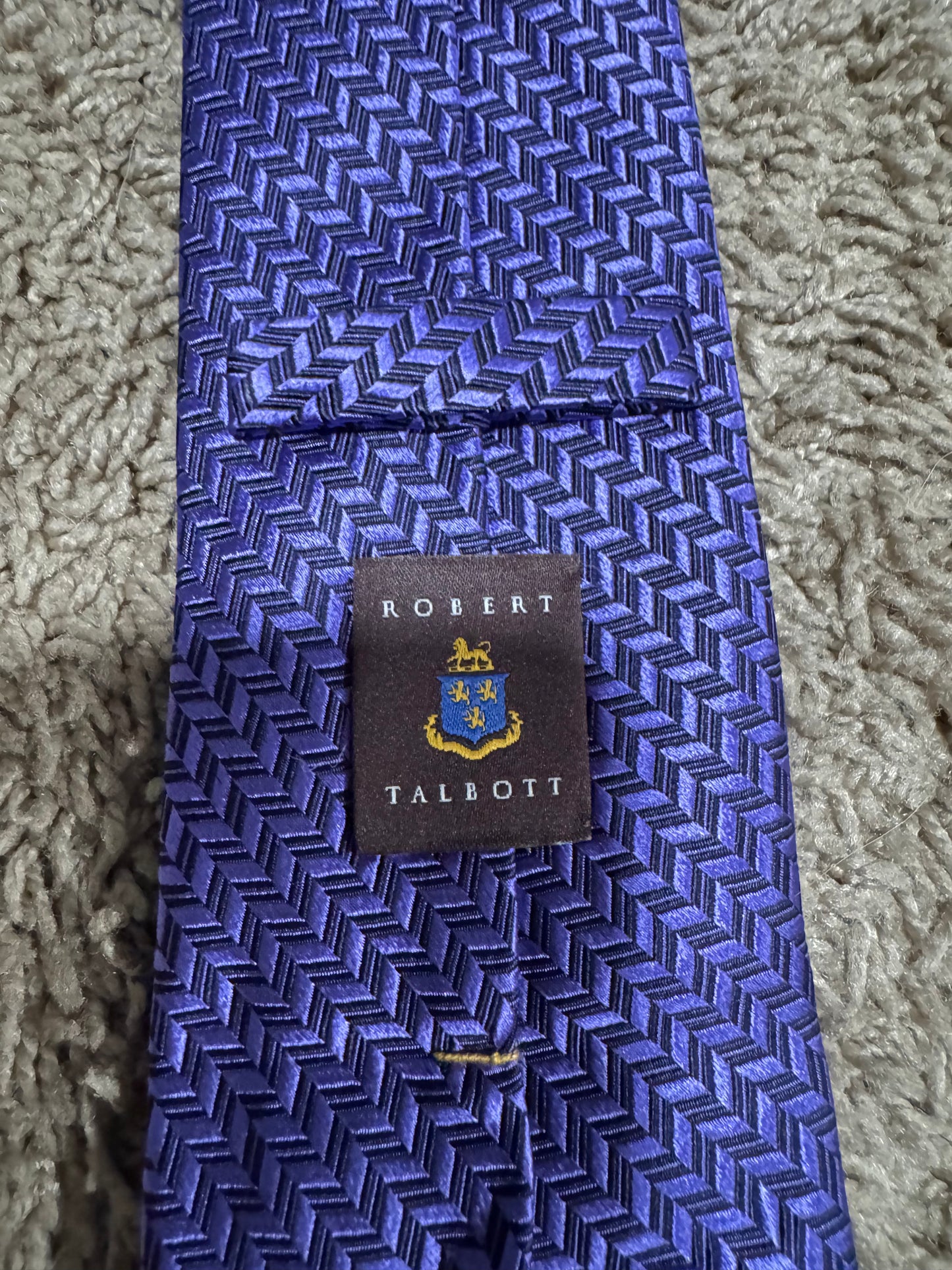 Robert Talbott 100% Silk Geometric Tie – Handmade in USA