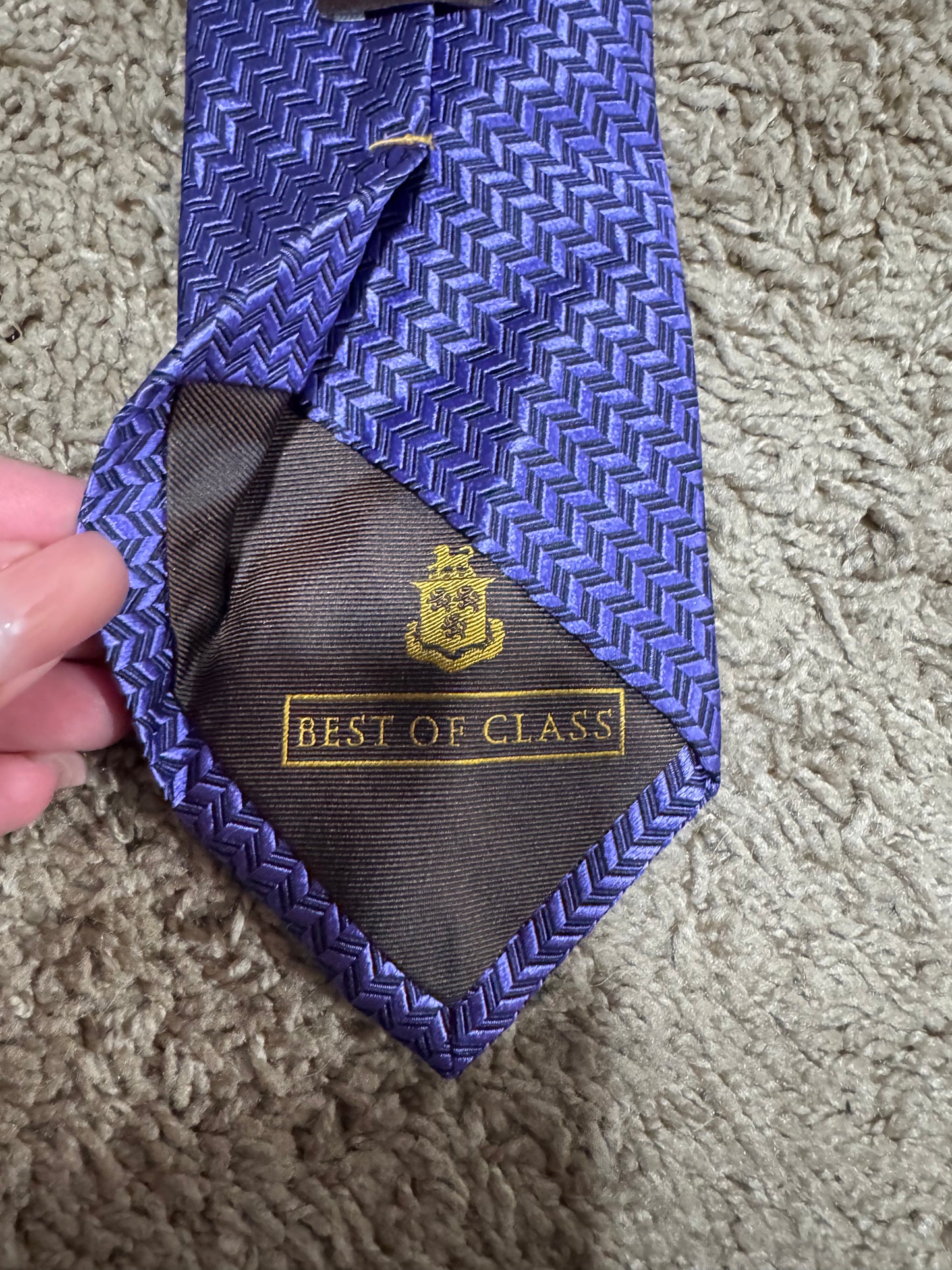 Robert Talbott 100% Silk Geometric Tie – Handmade in USA