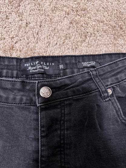 Philipp Plein Men Black Skinny Jeans  - Size 38