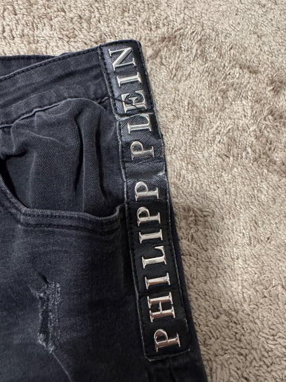 Philipp Plein Men Black Skinny Jeans  - Size 38