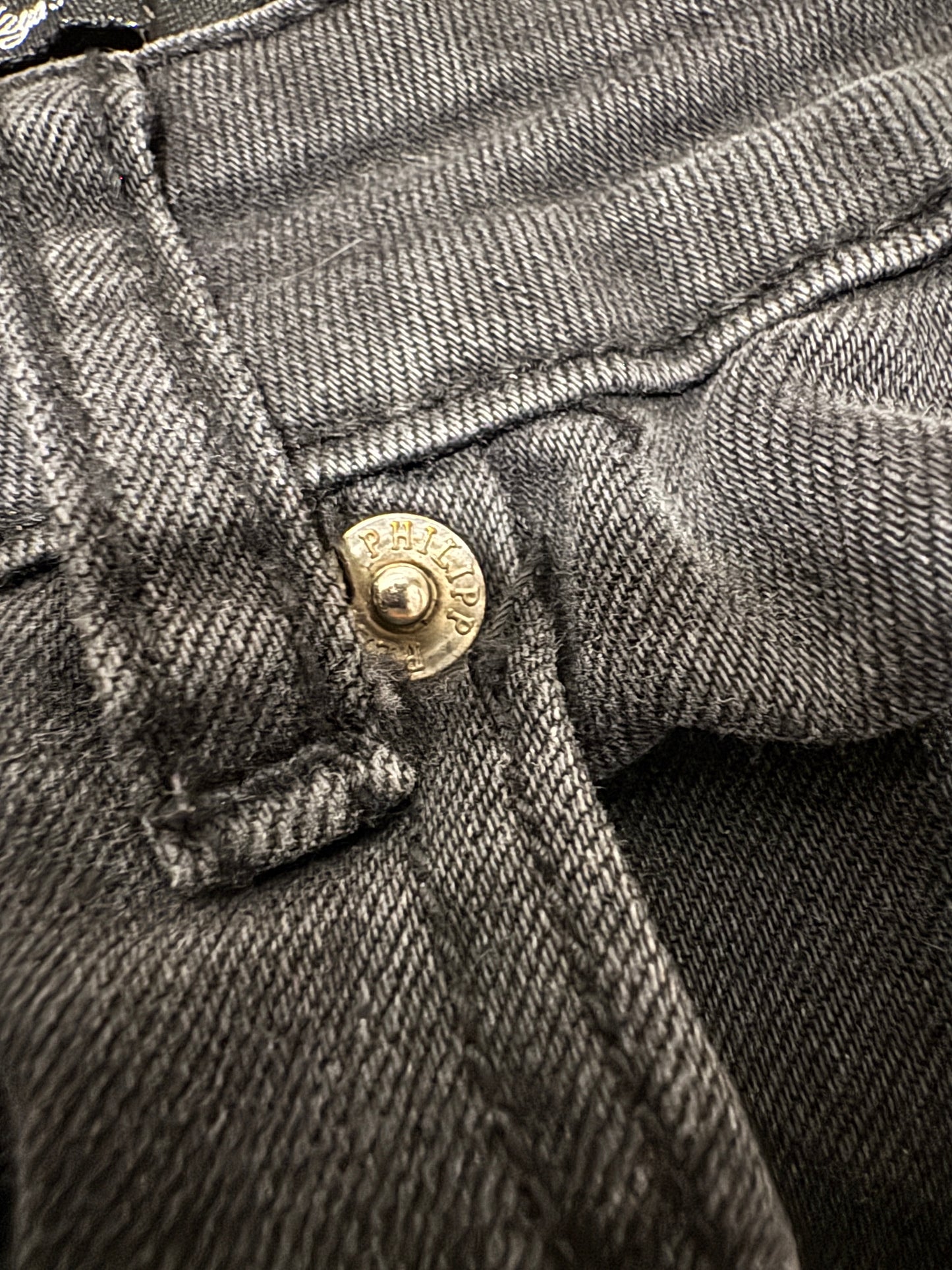 Philipp Plein Men Black Skinny Jeans  - Size 38